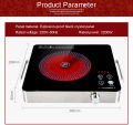 Touch Operated Smart Electrical Magnetic Waterproof Cooker Hob Oven Hot Pot Stove With Timer Ceramic Heating Furnace Cooktop Plate No Gas 2200 watt. 