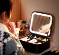 Professional Portable Makeup Cosmetics Travel Makeup Artist Storage Bag With Compartment for Cosmetics Makeup Brushes Toiletry Travel Bag Organizer. 