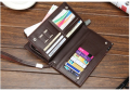 Baellerry Long Wallet For Men Slim Money Mobile Men Leather Wallet Card Holder ( 2 designs ). 