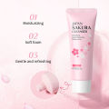 LAIKOU Sakura Cleanser Oil Controll Moisrturizing Pore Clean Face Wash Facial Cleanser 100g. 