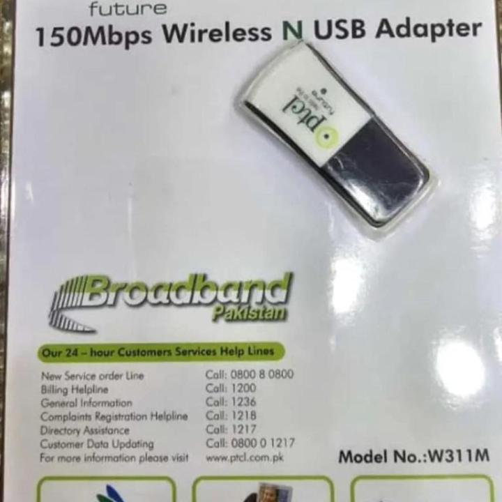 Tenda W311M-branded PTCL 150Mbps Wireless N USB Adapter for DVR, PC, and TV Receivers -26617