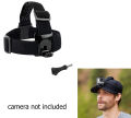 Combo - FU Elastic adjustable head strap mount belt for GoPro HD Hero 1/2/3/4/5 / 6/7 - Black. 