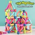 Magnetic Building Sticks and Balls Blocks Toy, Magnetic Bar, Stem Educational Construction Toys, 3D Magnet Building Puzzle Toys Gift for Kids Boys, Girls and Toddler Educational Learning  25 pes - 36 pes - 42 pes - 64 pes. 