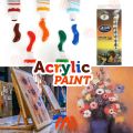 Acrylic Color Set 12 Colors 12 ml Water Based Acrylic Paint, QIAN SE BABY Acrylic Paint 12 Tube Set - 12ml. 