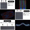 1~2PCS WS2812B 8X8 16X16 8X32 LED Pixel Panel Flexible Matrix Screen WS2812 RGB Led Module Individually Addressable IC DC5V. 