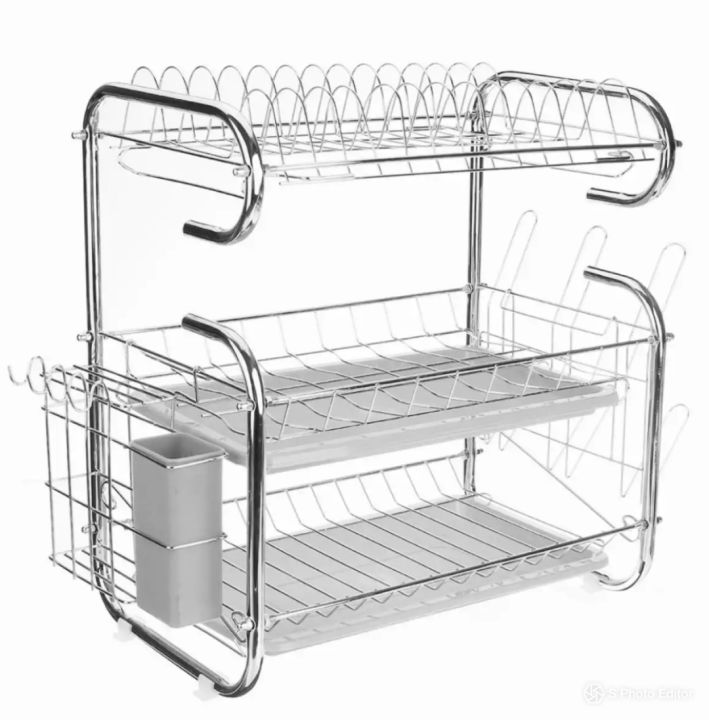 cromed%20steel%20G%20shape%20dish%20rack%20crockery%20stand%203%20portion%20-%20Image%203