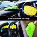 [Best] Microfiber Car Cleaning Cloth Towel Gloves Washing Cleaning Anti Scratch Car Washer Random Color. 
