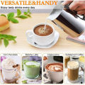 Electric Whisk and Frother Set - USB Rechargeable Handheld Coffee Frother with 2 Stainless Steel Whisks. 