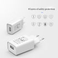 EU plug 5V 2A Single USB Universal Mobile Phone Chargers Travel Power Charger Adapter GS/CE Charger for Samsung iphone Xiaomi. 