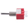 5 x Mini Momentary (On)Off(On) Toggle Switch Model Railway SPDT 12V,silver. 