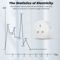 SMATRUL Smart Plug Socket 3 Pin Wifi RF433 20A Outlet Adapter Power Monitor Wireless Remote Control Voice Timer for Tuya Smart Life Google Home Alexa Tmall Genie. 