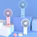 Xiaomi Portable USB Chargeable Cute Mini Fan Handheld Fans with Base Summer Outdoor Portable Hand Hold Fan with Phone Holder. 