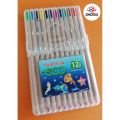 Goldfish Eco Triangular Full Size Set of 12 Beautiful Colors With Full Plastic Casing Packaging – 1953. 