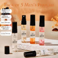 Pack of 5 Designer Perfume Testers / Aventus_Sauvage_Desire_Blue_D_Channel_Issey_Miakye / Long Lasting Fragrance / Best Scent. 
