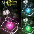 Solar wind chime light household solar gift light Villa courtyard lighting RGB chandelier. 