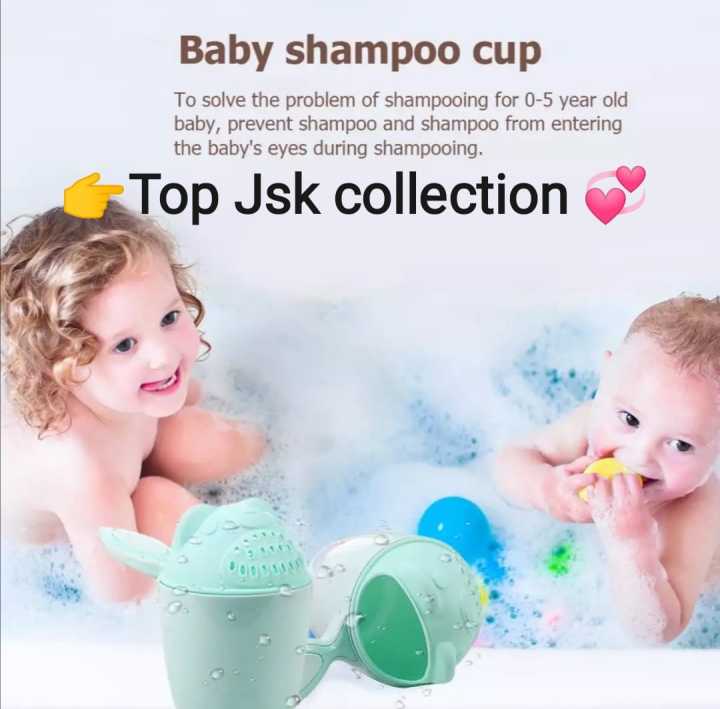 Cartoon Baby Bath Cup Baby Shampoo Cup Baby Bath shower Cup Children Bathing Cup