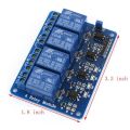High Quality 4-Channel Optocoupler Isolated Relay Board 4 Channel Relay Module for Raspberry Pi Arduino. 