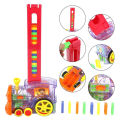 Domino Train Toy Set with 60 Pcs Colorful Dominoes Game Building Blocks Educational Boys Girls Children's Toys Gifts. 