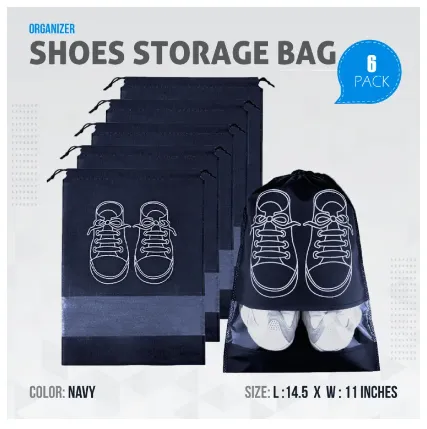 Pack%20of%206%20Shoe%20Bags%20for%20Travel%20Dust-proof%20Clear%20Window%20Non-Woven%20with%20Rope%20packing%20luggage%20suitcase%20Pouch%20Storage%20Organizer%20for%20Men%20and%20Women%20-%20Image%204