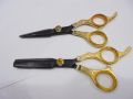 Fancy Golden Scissors, Barber Scissors & thinning scissors Salon Scissors hair scissors hairdressing scissors High tampered. 