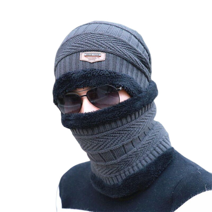 Winter Knitting Skull Cap and Neck Scarf Wool Warm - TOPI - SARDIAN WALI TOPI - Winter Cap - Winter cap with Neck - Neck Plus Cap - Winter Neck Plus Cap - fleece cap plus Neck - Whool Cap - Warm Cap - Warm Topi - Winter Topi