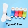 Creative Portable Type-C Mini Fan/ Portable Power Cooling Fans For Android Phone Power Bank Accessories. 