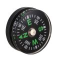 Oil Filled Button Compass - Ultra Compact 20mm - Mini SAS Survival Bushcraft - Black. 