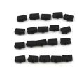20pcs Soft Plastic USB Port Plug Cover Cap Anti Dust Protector for Female End. 