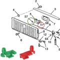 8PCS Tailgate Handle Clip, Lock Rod Clip Replacement for Chevy Silverado 99-09, GMC Sierra 99-09, 88981030, 88981031. 
