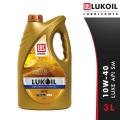 LUKOIL LUXE 10W-40, API SM (3L) 3 Liter Car Gasoline Engine Petrol Engine Motor Oil Engine Oil Lubricant Mobil Oil. 