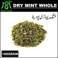 Pahari Podina Dry / Dried Wild Mint whole / Sookha Podina Leaves / Sukha Podina 100 Grams. 