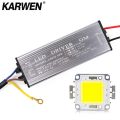 【Topnotch Store】KARWEN Real Watt LED chips & 10W 20W 50W LED Integrated with Transformer Led Driver DIY Floodlight Spotlight. 