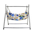 Foldable Jhulangi New Born Baby Heavy Gauge Swing Cradle with Cloth baby cradle swing of metal kid metal frame swing jhoola. 