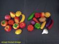 Pack of 8 - Thermocol Artificial Vegetable & Fruit for Decoration (Decorative Random 4 Pcs Vegetables & 4 Pcs Fruits). 