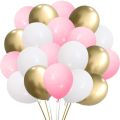 Happy Birthday decoration Set, Pink Birthday theme For (Boys & Girls) Foil Curtain, Pink, Golden and White Party Latex Balloons Pink ,Black Birthday Banner Birthday accessories.. 