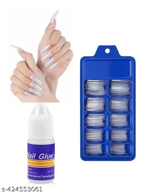 100%20Pcs%20Coffin%20/Almond%20Transparent/White%20with%20Free%20Nail%20Glue%20Bottle%20False%20Nails%20%20Ballerina%20Full%20Cover%20Acrylic%20Nail%20Extensions%20DIY%20Accessories%20Set%20with%20Box%20For%20Girls.%20-%20Image%202