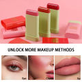 Blush Stick-Matte Blush Stick Natural Nude Makeup Multi-purpose Solid Rouge Blush Cream. 
