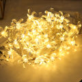 【AiBaby Store】(NEW)6m 40Lights Cherry Blossom Shaped LED Light String Warm Lights Home Party Lights. 