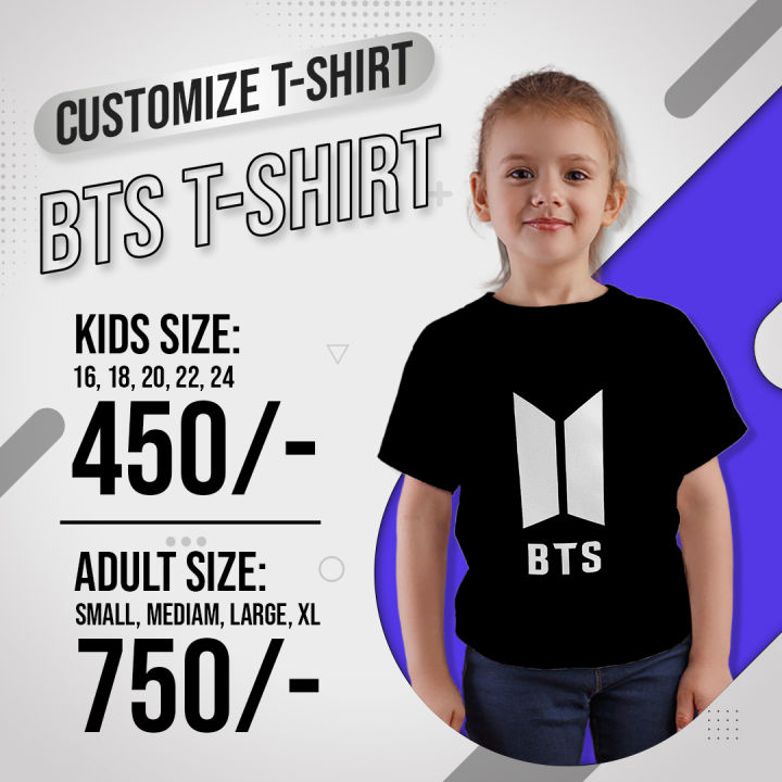 BTS%20Logo%20Printed%20T-Shirt%20Black%20for%20Girl/Female%20-%20Image%202