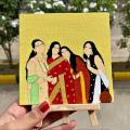 Customized family canvas painting. 