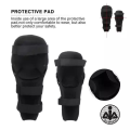 3 in 1 Set of Bike Riding Gear, Knee, Elbow, Gloves, Biker Protective Gear, Pair of Elbow and Knee Pad Black For Bikers, Bikers Protector Safety Pad, Cycling Knee Pads and Elbow Pads, Outdoor Knee Pads & Elbow Pads Set, AAI Sports. 