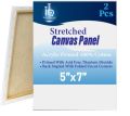 InstaOrder - 2 Pcs – 5x7 Inch Primed Canvases for Painting, 100% Cotton Stretched Canvas, Art Supplies for Acrylic Pouring, Oil Painting and Watercolor, Acid Free Canvas - Art Panel - Small Canvas – Artist. 