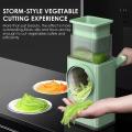 3-in-1 Manual Drum Vegetable Cutter & Slicer – Multifunctional Rotatory Cheese Grater, Shredder, Peeler ,salad maker & Chopper for Vegetables, Fruits, Nuts – Handheld Tabletop Kitchen Gadget (Kaddu Kash Machine)". 