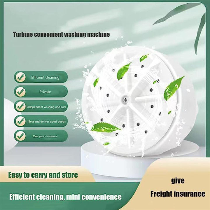 TRUMIL USB Powered Mini Washer Removes Dirt Mini Turbo Washer Spinning Rotating Smart Cleaning Washing Machine Portable for Travel Home