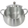 Silver Pots Silver Steel Set ( 3 Pieces Set ) Silver Cooking Pot Set  (16cm to 21cm) Silver Cookware Pot Cooking Pots Set New Design Best Quality (1-3). 