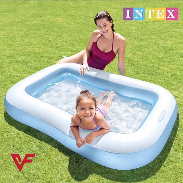 Intex Rectangle Glow Size (2 meter x 1 meter) Swimming Pool For Kids Multicolor
