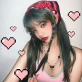 Punk Goth Harajuku Kpop Y2k Headband Red Pink Heart Bear Hair Accessories Cute Kawaii Bandana Square Scarf. 