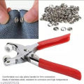 High Quality Metal Pliers Button Press Tool With 25 Button 9.5mm Metal Sewing Prong Ring Buttons Clip Plier Diy Button Punch Tool For Baby Clothes Abaya Ring Metal Button Presser Machine Fastener Snap Buttons Kit Tich Button. 