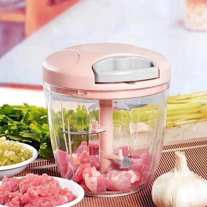 900 ML Manual Food Chopper with 5 Blades Vegetables Chopper cutter Slicer Peeler