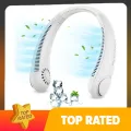 STREET VENDOR Bladeless Neck Fan Rechargeable USB Portable Cooling Fan Dual Airflow Personal Fan For Outdoor And Office Use. 